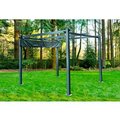 Almo Fulfillment Services Llc Hanover HANPERG10X10-GRY Aluminum Pergola, 115"L x 115"W x 89-11/16"H, Dark Gray HANPERG10X10-GRY